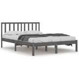 Maison Chic Posteljni okvir - Dvoposteljna postelja - Zakonska postelja siv iz trdne borovine 200x200 cm-J5422, (21770008) | Shoptok.si