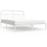  Metalni okvir za krevet s uzglavljem bijeli 180x200 cm | shoptok.hr