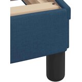  Postelja z vzmetnico modra 160x200 cm blago | Shoptok.si