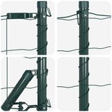 Euro ograda s špicama 25 x 0,6 m Čelik premazan PVC-om Zelena | shoptok.hr