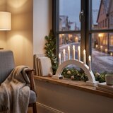 Brilagi LED božićni svećnjak 7xLED/2xAA beo | Eponuda.com