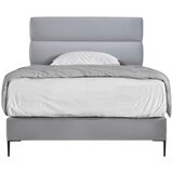 MID.YOU POSTELJA BOXSPRING x , tekstil, leseni material svetlo siva | Shoptok.si