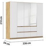 Modern Living Omara S Klasičnimi Vrati Mainz, Bela, Barva Hrasta | Shoptok.si