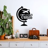 Wallity Zidna dekoracija Let'S Go Travel - 492, 57 x 70 cm, Crna | ePonuda.com