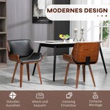  Set od 2 vintage blagovaonske stolice drvo presvlake od tkanine pjena crna | shoptok.hr
