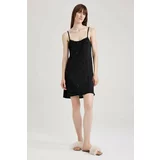 Defacto Regular Fit Strappy Knitted Dress