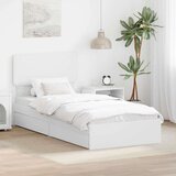  Krevet s od storage Bijelo 75 x 190 cm Konstruirano drvo | shoptok.hr