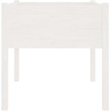 vidaXL Vrtna sadilica bijela 70 x 70 x 70 cm od masivne borovine | shoptok.hr
