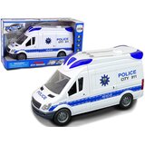  Policijski kombi za igru sa zvučnim efektima i pomićnim vratima - bijeli | Shoptok.si
