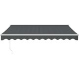 Tenda na uvlačenje antracit 3,5 x 2,5 m od tkanine i aluminija | Eponuda.com