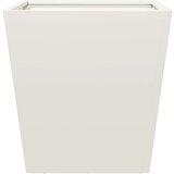  Vrtne sadilice 2 kom bijele 40x40x40 cm čelične | shoptok.hr