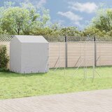 Vanjski kavez za pse s krovom srebrni 10x6x2,5m pocinčani čelik Cijene