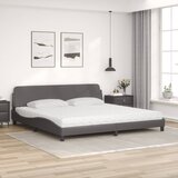  s madracem Dover sivi 200 x 200 cm od umjetne kože | Eponuda.com