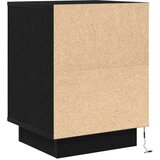  Noćni ormarić s LED svjetlima crni 38x34x50 cm | shoptok.hr