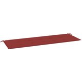 vidaXL jastuk za vrtnu klupu crvena boja vina 150 x 50 x 3 cm tkanina | shoptok.hr
