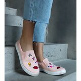 Gemre Pink fabric sneakers with Anais patches | shoptok.hr