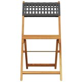 vidaXL 3-dijelni bistro set od poliratana i masivnog drva crni | shoptok.hr