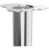 WALTECO Noga za pohištvo (Do x Š x V: 6 x 6 x 110 cm, Ø x V: 6 x 110 cm, Nosilnost izdelka: 75 kg, Jeklo, Srebrna) | Shoptok.si