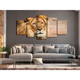  Slika - The King of Beasts (5 Parts) Wide Orange 100x50 | shoptok.hr