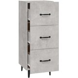  Komoda siva boja betona 34,5x34x90 cm od konstruiranog drva | shoptok.hr