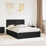  Okvir za krevet Crna 150 x 200 cm Inženjersko Drvo - Crna 150 x 200 cm | shoptok.hr