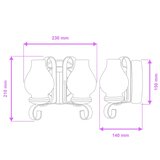  Brilagi - Zidno svetlo ROATA APLICA 2xE14/40W/230V bukva/orah | Eponuda.com
