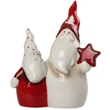 deda mrazovi/ keramička novogodišnja figura 9 cm 760343