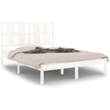 The Living Store Posteljni okvir bel iz trdne borovine 120x200 cm - Posteljni Okvir, (21523231) | Shoptok.si