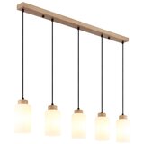 Globo 15977-5H - Luster na sajli ROWENA 5xE27/60W/230V bež/bela | Eponuda.com
