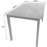 Gardenson Vrtna Miza Rina, 140x80cm | Shoptok.si