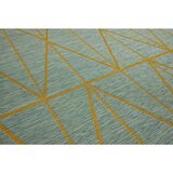 Dieter Knoll PREPROGA ZA ZUNANJO UPORABO Milano 160/230 cm tkano barve petroleja, sahara | Shoptok.si