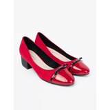 GOODIN Red pumps with a bow and a patent leather toe | ePonuda.com