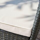 Ambia Garden vrtna garnitura jeklo krem barve, črna, barve akacije | Shoptok.si