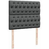 Krevet s oprugama i madracem tamnosivi 120 x 200 cm od tkanine | shoptok.hr