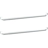  Karniše 2 kom bijelo-srebrne 60-105 cm aluminijske | shoptok.hr