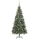  Umjetno osvijetljeno božićno drvce s kuglicama 210 cm | shoptok.hr
