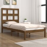 The Living Store Posteljni okvir medeno rjav iz trdne borovine 100x200 cm - Posteljni Okvir, (21531202) | Shoptok.si