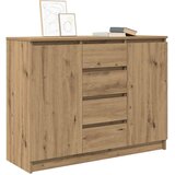  Komoda s ladicama artisan hrast 100,5x35x76cm konstruirano drvo | shoptok.hr