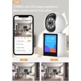 Gmb CAM-IP3M-V1 video calling kamera 3 mpix microsd icsee xmeye pro app two-way voice ptz, 3.6mm Cene