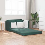  Podni kauč na razvlačenje tamnozeleni 122x204x55 cm baršunasti | Eponuda.com