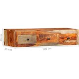 vidaXL Stenska konzolna mizica 100x25x20 cm trden palisander | Shoptok.si