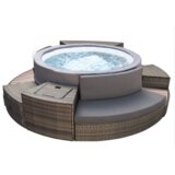 NetSpa VITA PREMIUM polučvrsti masažni bazen jacuzzi sa namještajem - 5 modula | shoptok.hr
