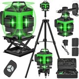 SupplySwap 360° Samonivelirni laserski nivo, 4D 16 črt, vključuje komplet stojala, 1M stojalo set, (5000236930) | Shoptok.si