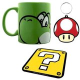 Pyramid International Super Mario (Yoshi) Mug Coaster Keychain Gift Set ( 066909 ) | ePonuda.com