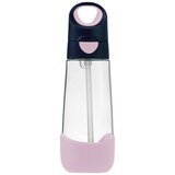 b.box Plastenka za pitje s slamico 600 ml – indigo/rožnata | Shoptok.si