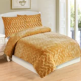 My House Oker rumena enojna posteljnina iz mikropliša 140x200 cm –