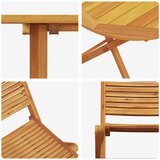  Sklopivi bistro set 3 kom. Smeđa Čvrsto drvo akacije | shoptok.hr