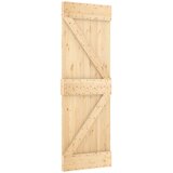 Klizna vrata 70 x 210 cm Čvrsta borovina (neobrađena) | shoptok.hr