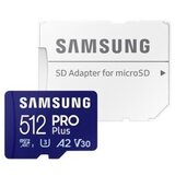 Samsung Memorijska kartica PRO PLUS MicroSDXC 512GB U3 + SD Adapter MB-MD512SA | ePonuda.com