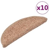  Otirači za stepenice 10 kom 56 x 17 x 3 cm bež | shoptok.hr